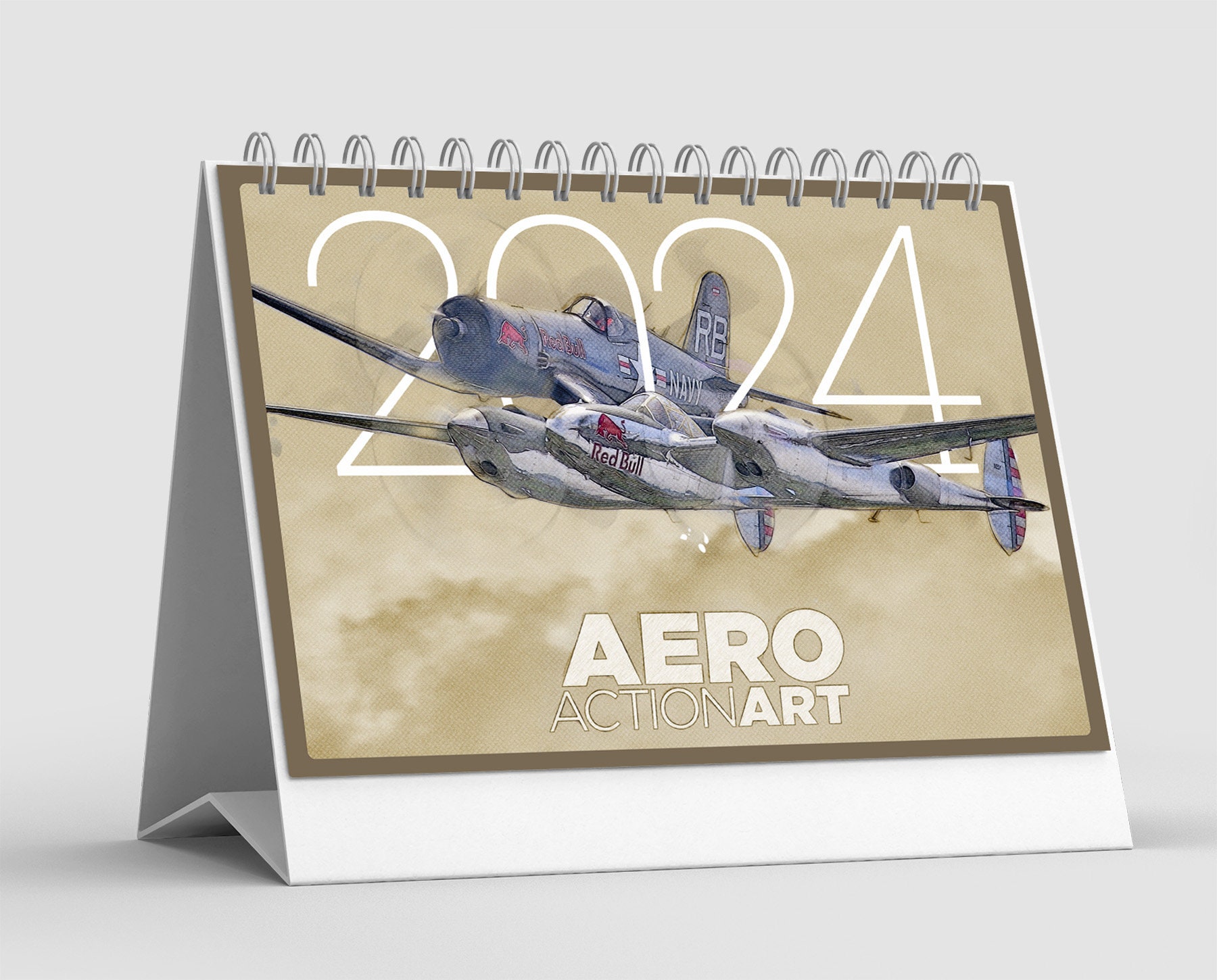 CALENDRIER 2024 AVION DE CHASSE SPITFIRE (av) AVIATION MILITAIRE