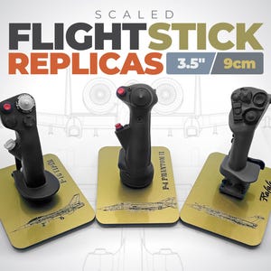 Aviation Geek Gift Flight Sticks Miniature Replicas for Man Cave or pilot aircraft lover desk decoration jet airplane geek scale model show