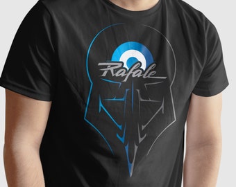 Dassault Rafale T-Shirt. Hellenic Air Force Rafale graphic with ancient Greek warrior helmet reference