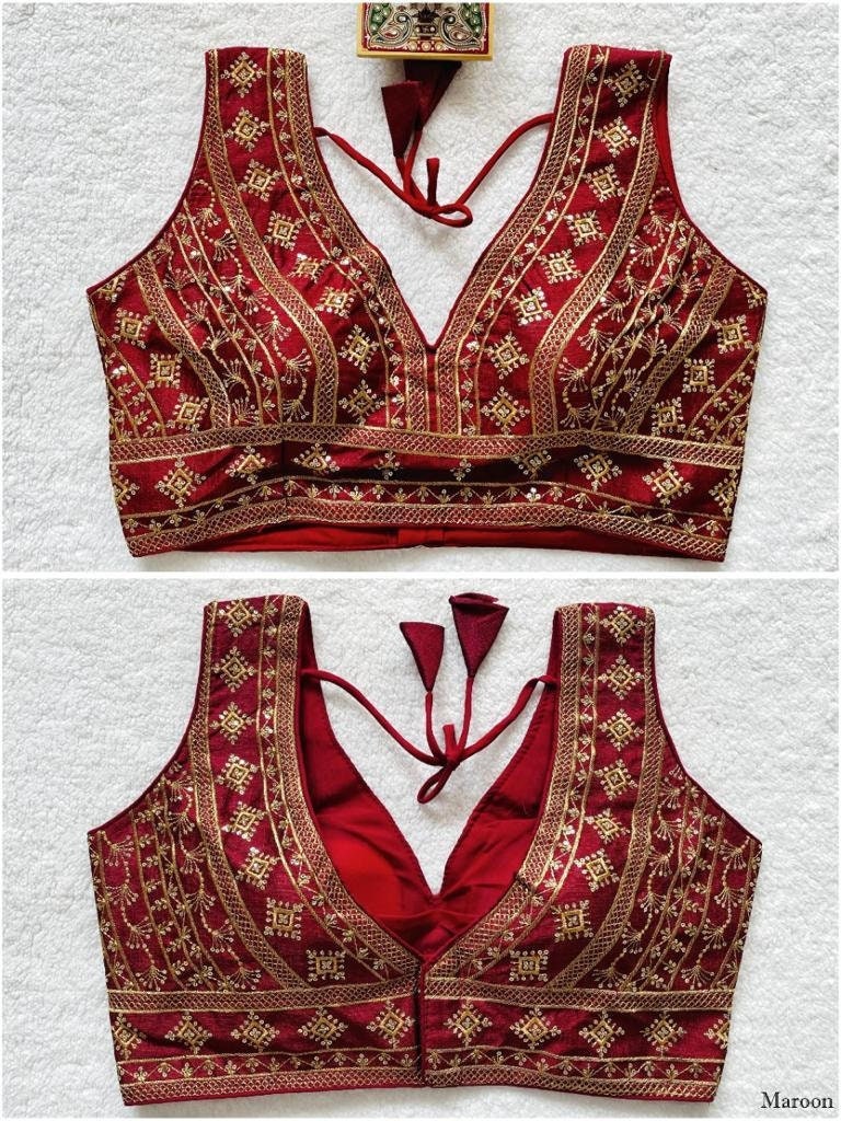 Heavy designer blouse sales online with price