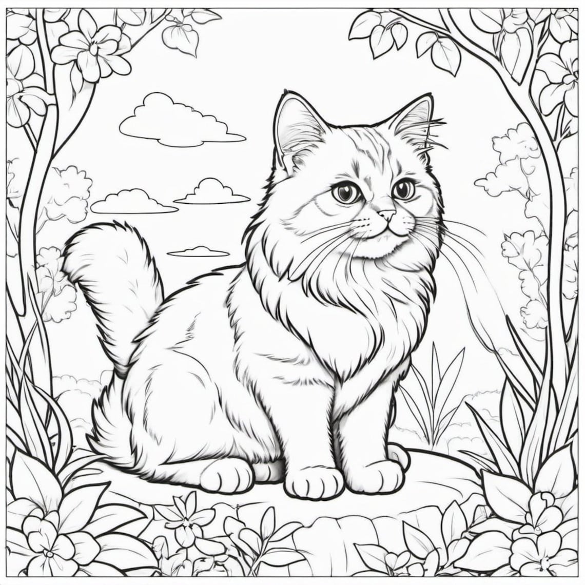 Coloring Pages | Cats & Dogs Themed | Kids Coloring | Coloring Book | Pets | Digital Download - Etsy