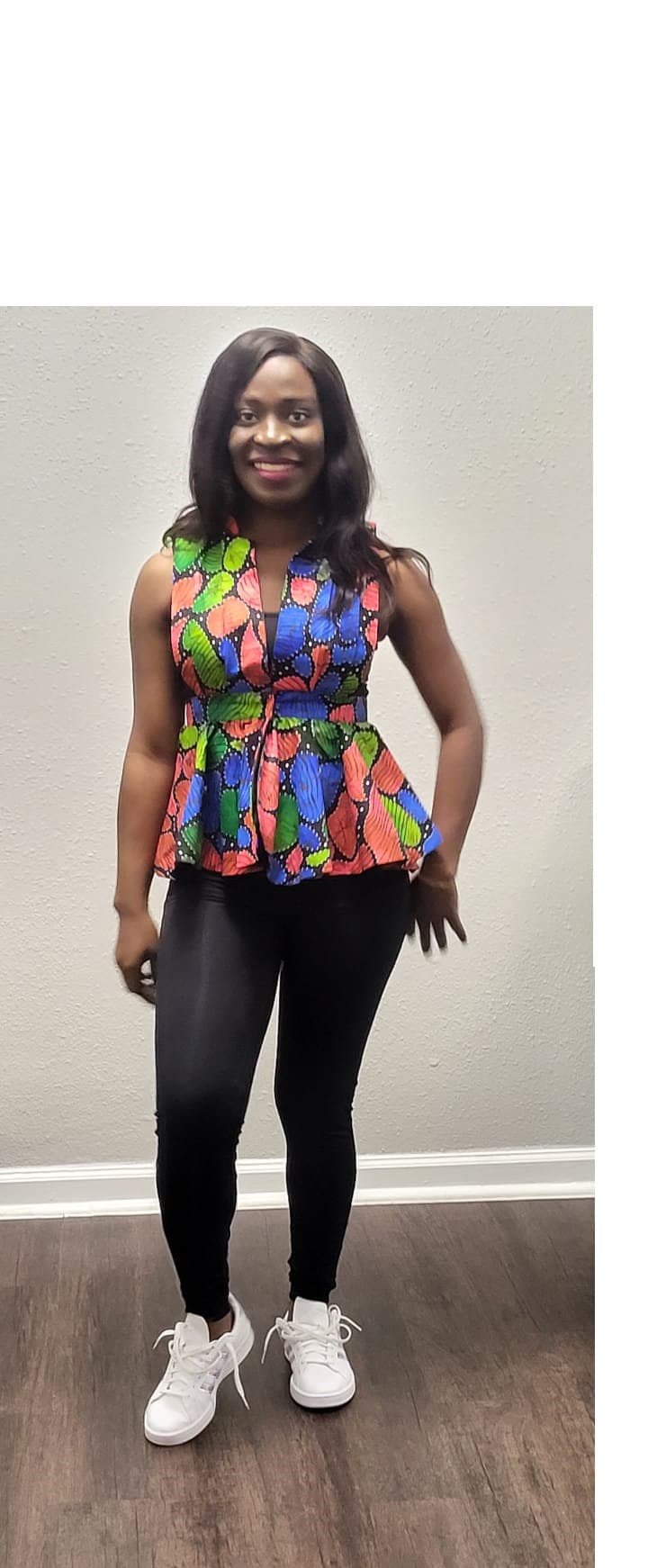 African Ankara Peplum Jacket: Sleeveless Cotton Wax Print Top - Etsy