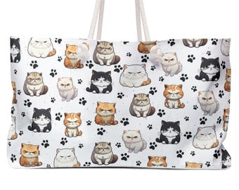 Grumpy Cat Weekender Bag | Funny Cat Tote