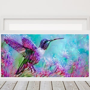 Purple Hummingbird Canvas