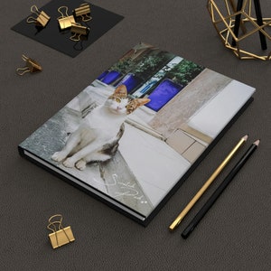 Cats of Greece (Crete) Matte Hardcover Journal
