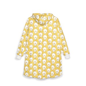 Cute Ducklings with Hearts Hooded Blanket for Valentines Day Gift Bild 4