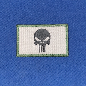 Parche de Punisher con diseño de calavera y camuflaje moral