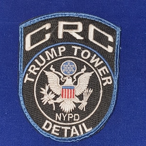 Parche de la Torre Trump del CRC del Departamento de Policía de Nueva York - Comando de Respuesta Crítica