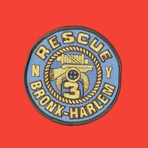 F.D.N.Y. Rescue 3 Bronx - Harlem Patch Firefighter New York