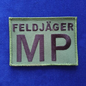 Feldjäger Patch oliv MP KFOR