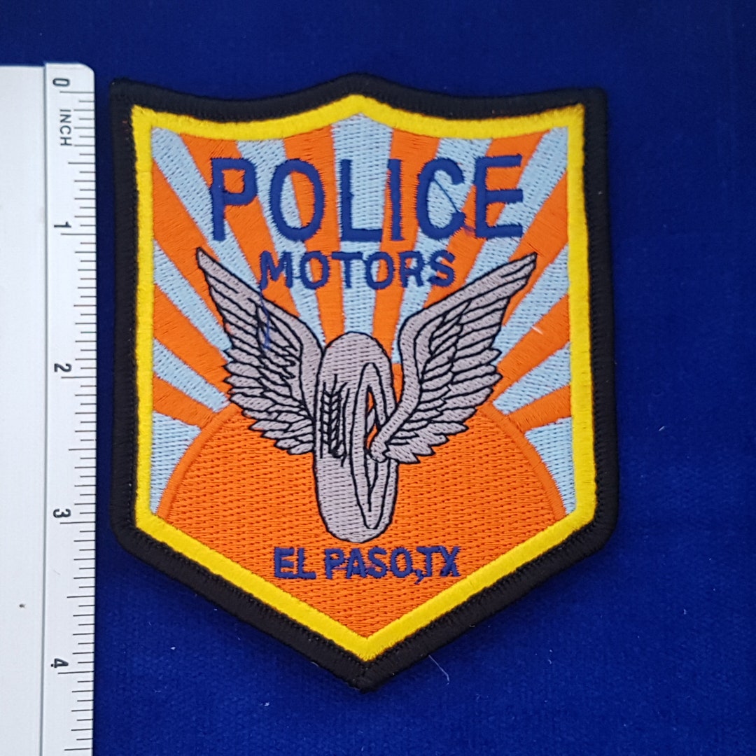 El Paso Motorcycle Patch Texas Etsy
