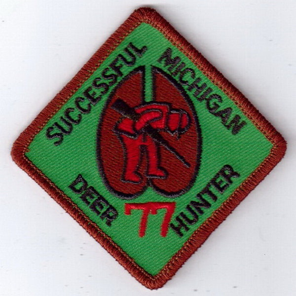 1977 Michigan Sucessfull Deer Hunter Patch