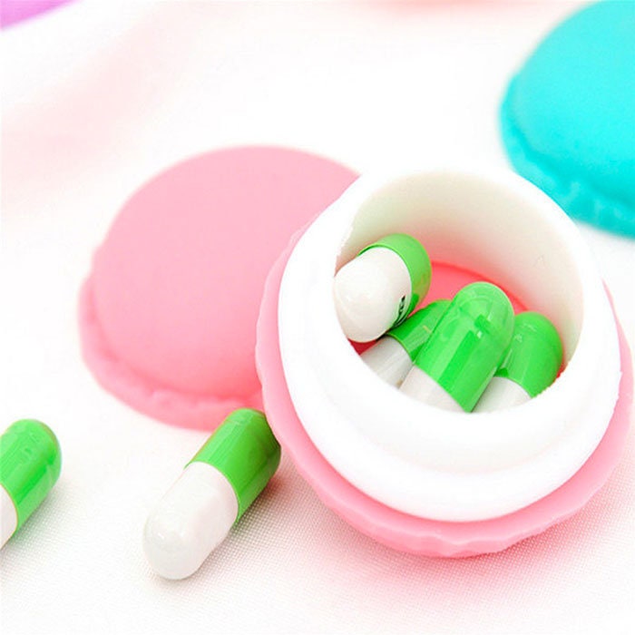 Shop-Story - Macarons Storage Box Pack de 6 Boîtes Rangement en Forme Macaron