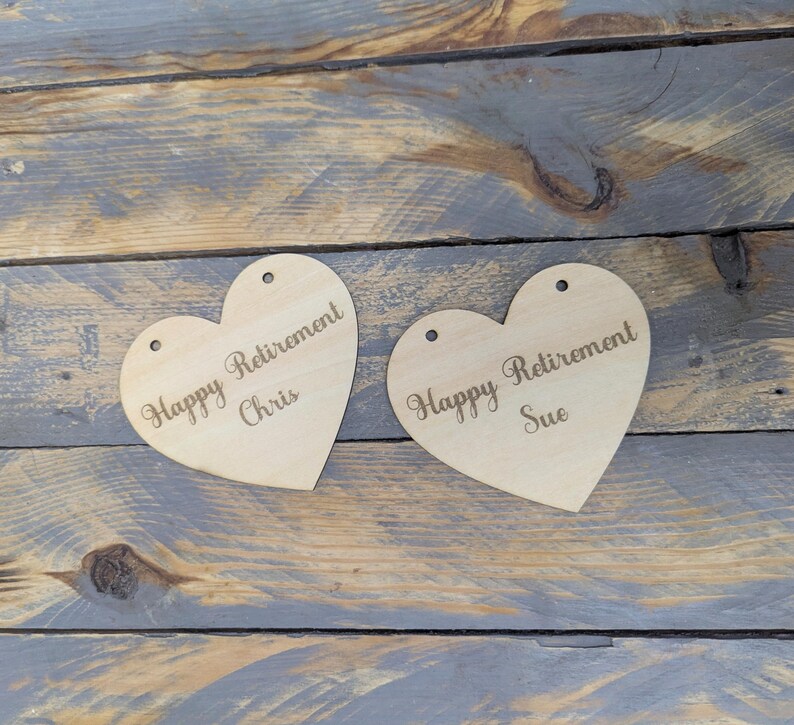 Personalised engraved wooden heart | multiple sizes available| hamper | wall decor | gift | keepsake | hanging gift | quote image 2