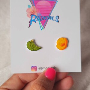 Tostones, platanos, plantains stud earrings