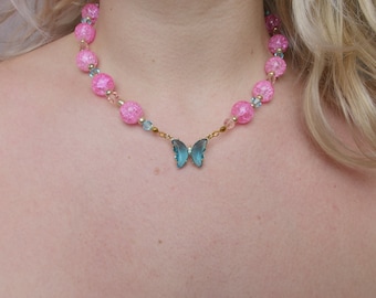 Pendentif papillon - collier d’été avec pendentif papillon