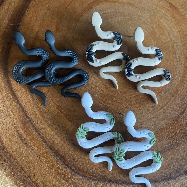 Snake Earrings Etsy
