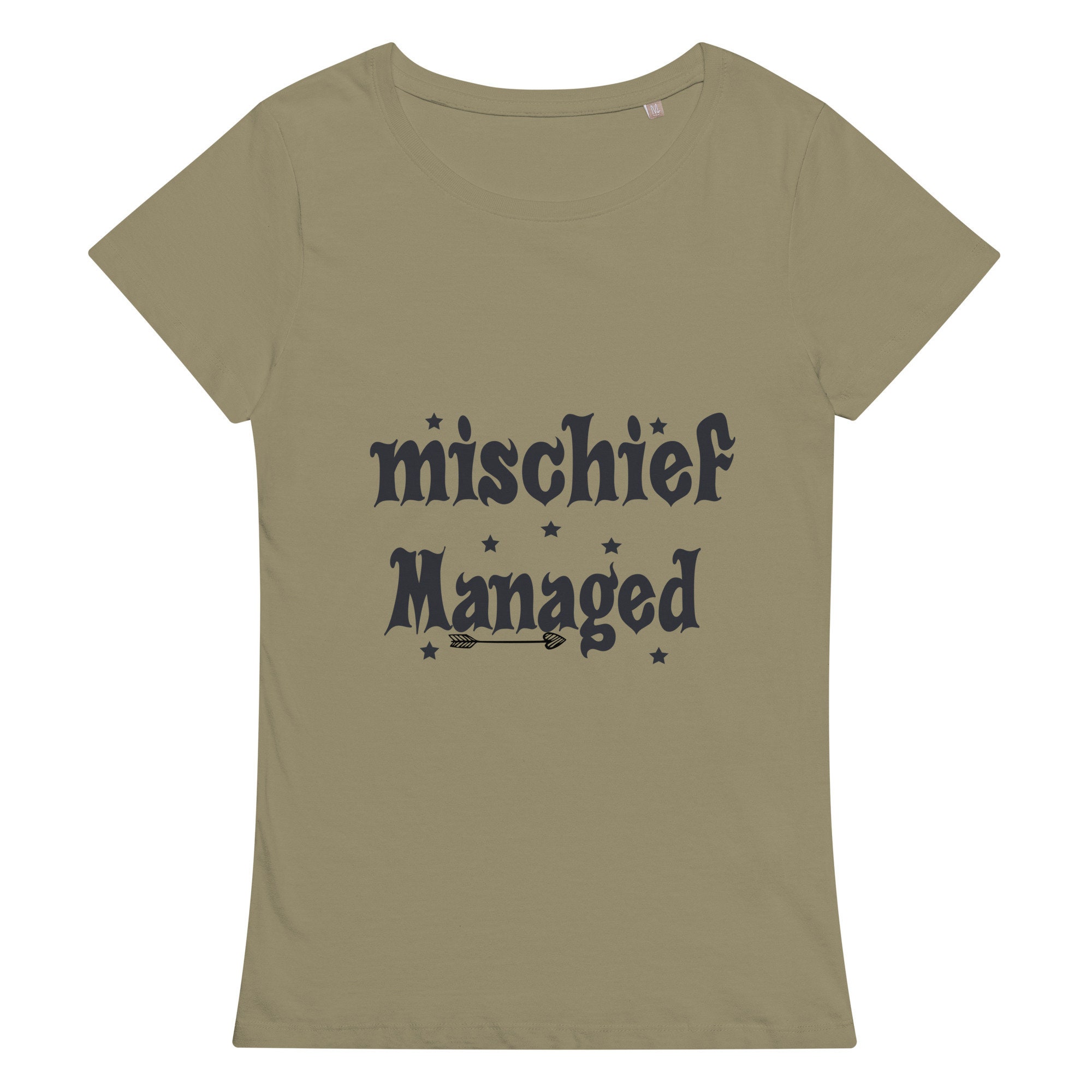 Mischief Managed Symbol Design t-shirt fitted short sleeve womens 