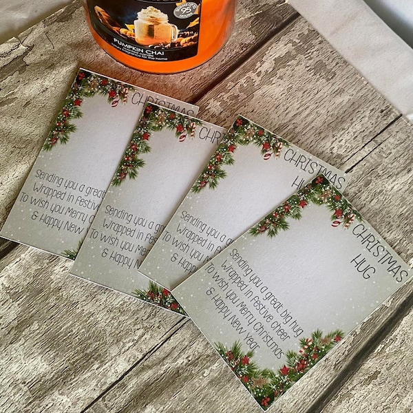 Christmas Garland Pocket Hug Cards - A Crafty and Personal Gift for the Holidays