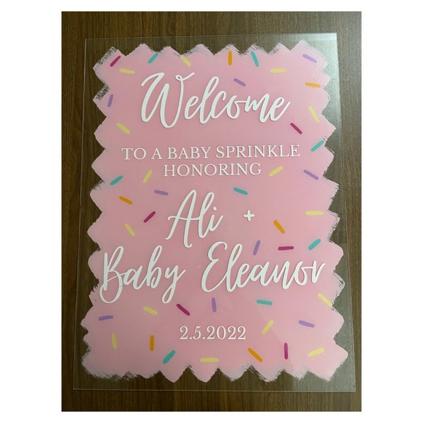 Baby Sprinkle Welcome Sign