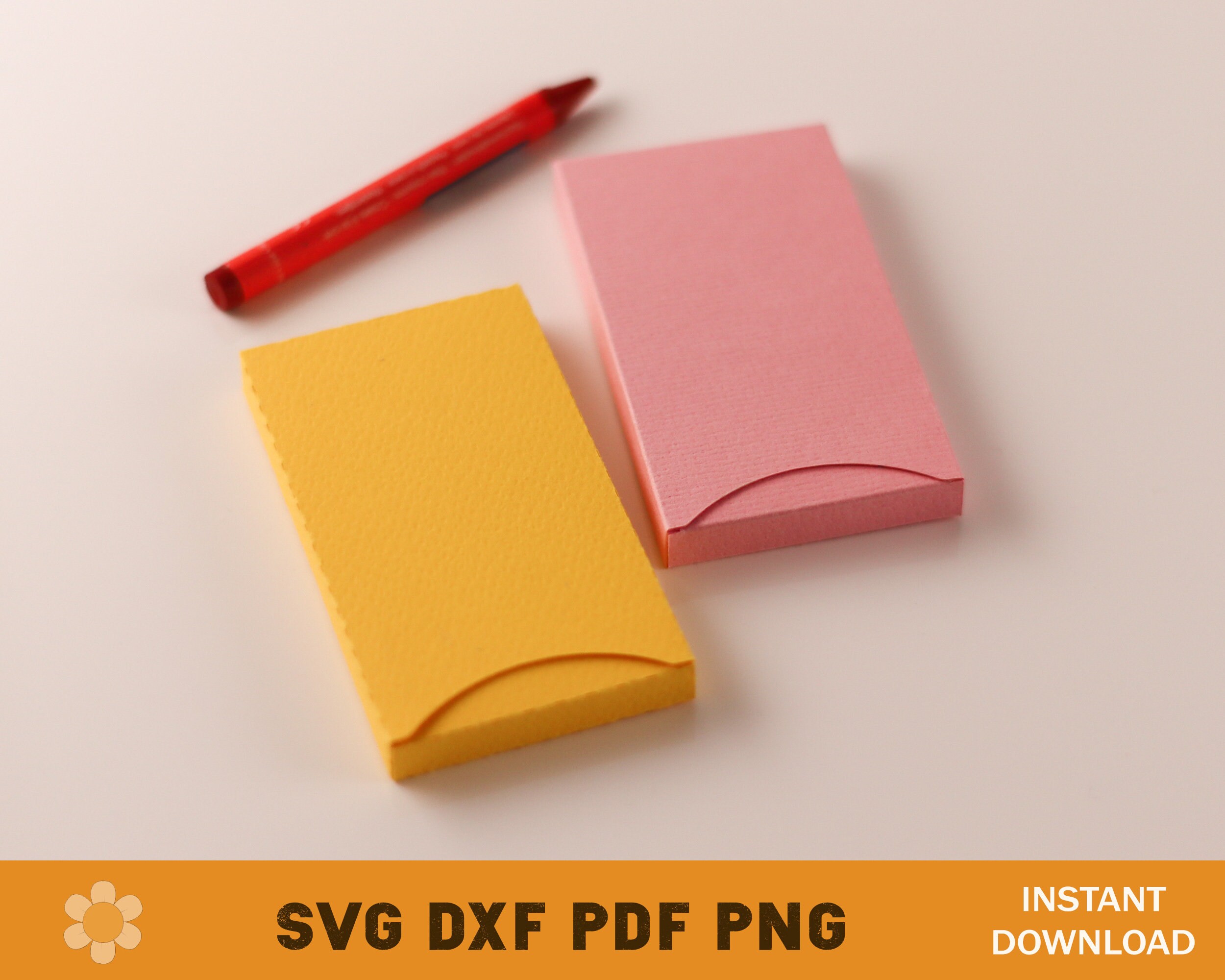 Crayon Box SVG Template Wax Crayon Box Template Crayon Favor Etsy UK