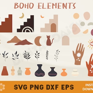 Boho SVG, Boho SVG, Boho SVG Bundle, Minimalista svg, Boho Elements