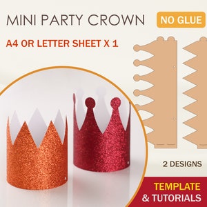 Modello SVG corona mini festa, cappello da festa SVG, file di taglio Cricut, file di taglio Silhouette