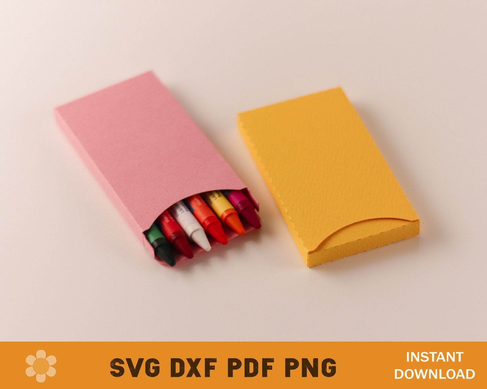 Crayon Box SVG Template Wax Crayon Box Template Crayon Favor Etsy UK