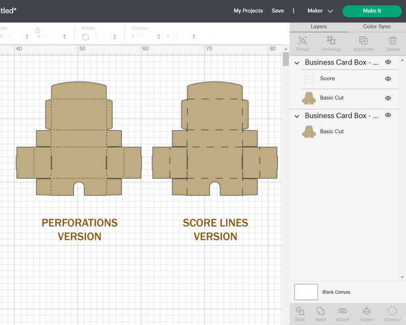 Business Card Box SVG Template Business Card Dispenser Etsy