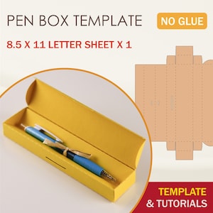 Scatola per penne SVG, Modello scatola per penne, Portapenne SVG, Scatola per penne in resina epossidica, File di taglio Cricut, File di taglio Silhouette