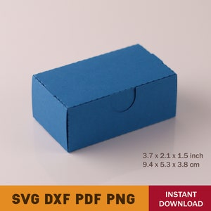 Business Card Box SVG Template: Cricut & Silhouette Cut Files (Digital Download) image 3
