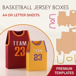 Plantilla SVG de caja de baloncesto, SVG de camiseta de baloncesto, archivos de corte de Cricut, archivos de corte de silueta