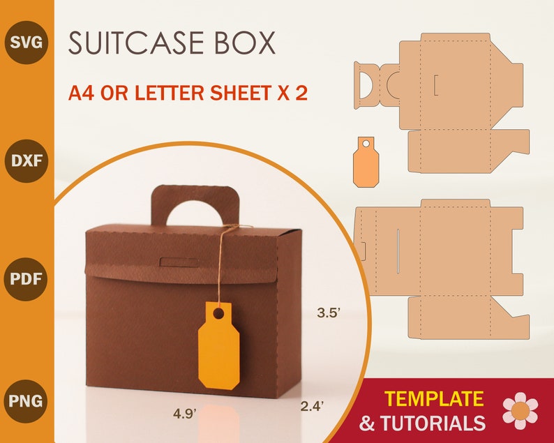 suitcase box template