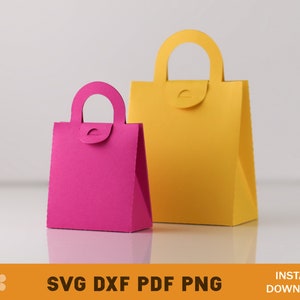 Gift Bag Template Bundle Gift Bag SVG Favor Bag SVG Cricut - Etsy