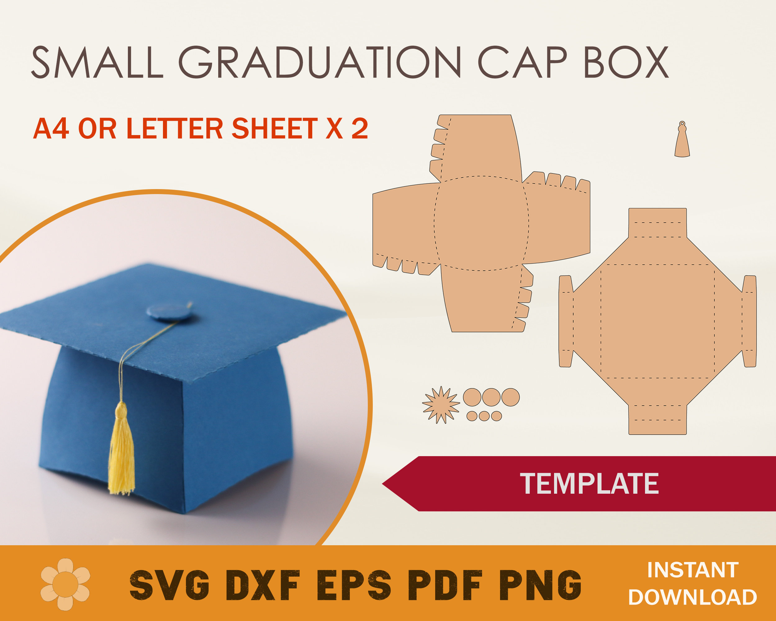 Graduation Cap Box Svg Template Graduation Hat Template Etsy My Graduation Cap Box Svg Template Graduation Hat Template Etsy My