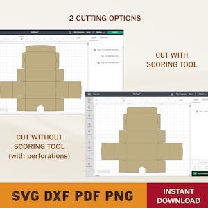 Business Card Box SVG Template: Cricut & Silhouette Cut Files (Digital Download) image 7