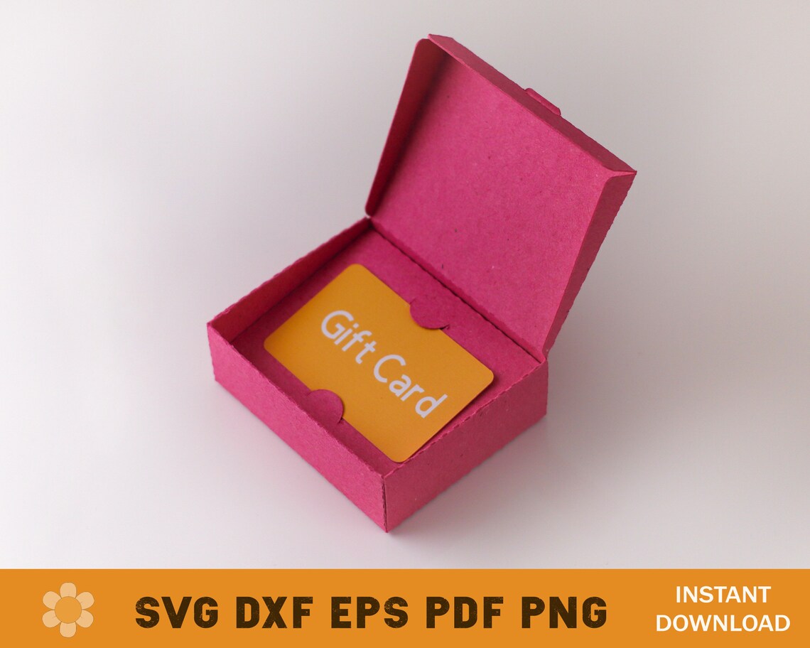 Gift Card Box SVG Template Gift Card Envelope SVG Gift Card Etsy UK