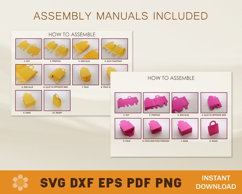 Gift Bag Template Bundle Gift Bag SVG Favor Bag SVG Cricut Etsy