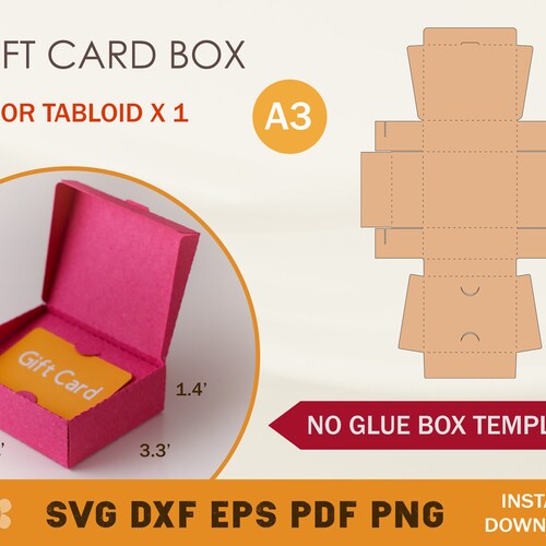 Christmas Gift Box SVG Cutting Files for Cricut Silhouette Etsy