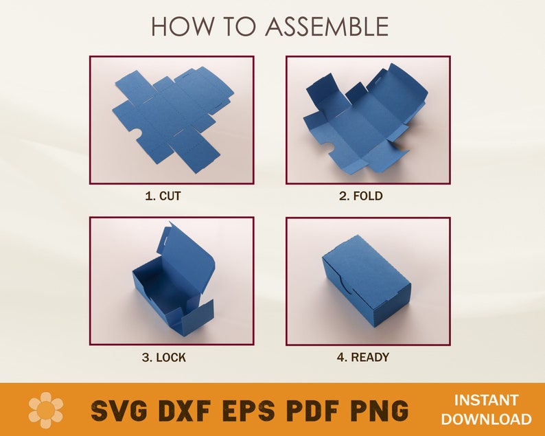 US Business Card Box Template Business Card Box SVG Business Etsy