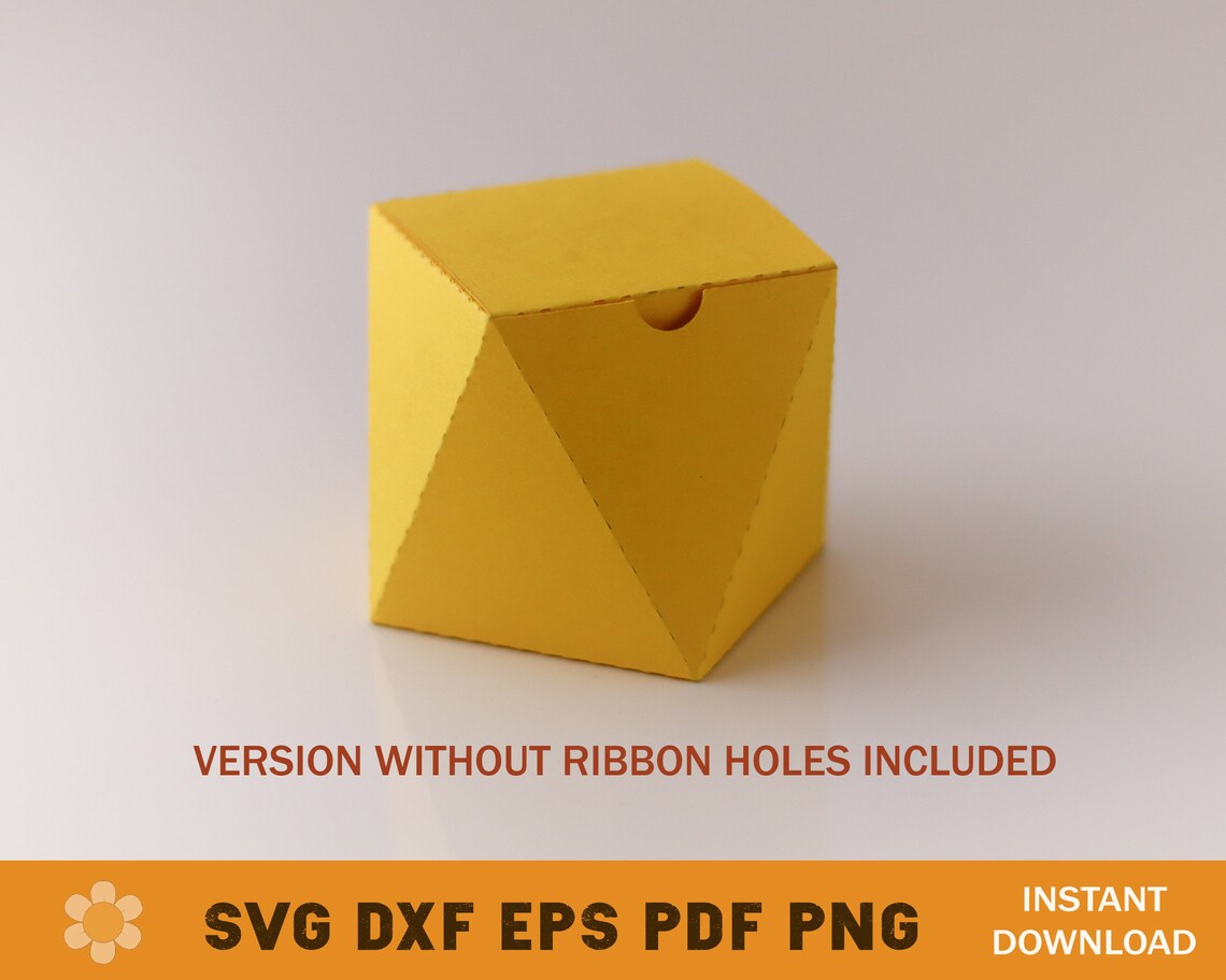 Geometric Box SVG Geometric Box Template Favor Box SVG Etsy