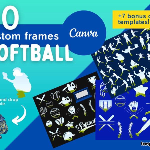 Softball Lessons Frame Softball Frames - Etsy