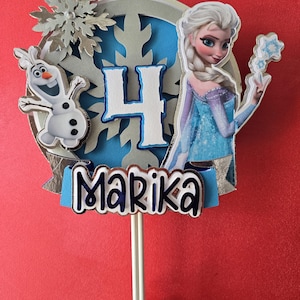 cake topper ispirato a frozen,decorazione per torta