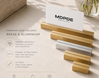 Gold/Silver Place Card Holder – Table Number, Menu Stand, Sign Display For Weddings, Events, Restaurants, Retail Stores or Desks