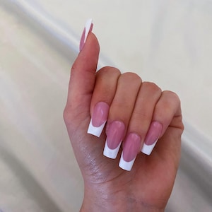 Classic White French Tip Luxury Press-On Nails