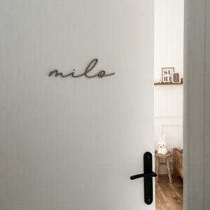 Wooden wall name / Wooden decorative inscription / Wooden word / Wall names / Wooden sign