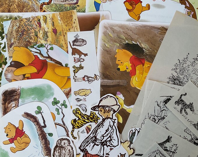 Winnie the Pooh Classic Vintage Picture Book Cut Outs EH Shepherd 40 ...