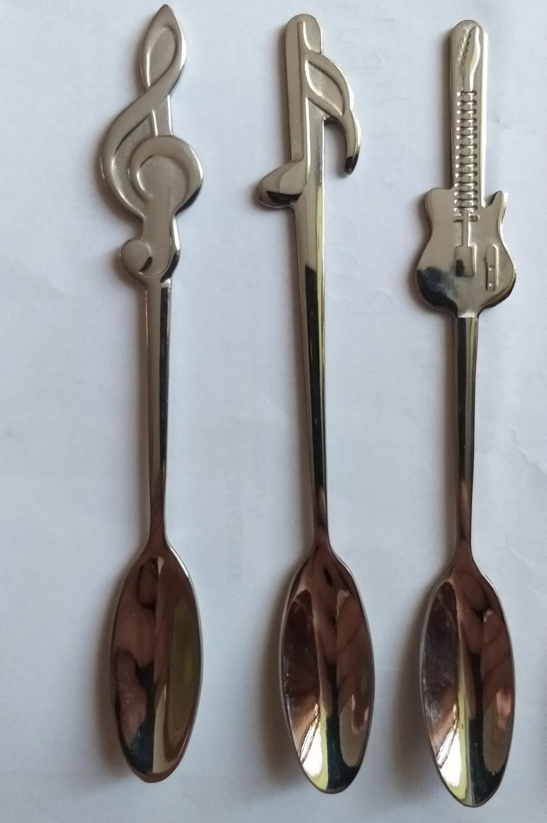 Spoon Like Instrument Names Set 6 St With Musical Instruments Souvenir Vintage Collectors Spoons ...