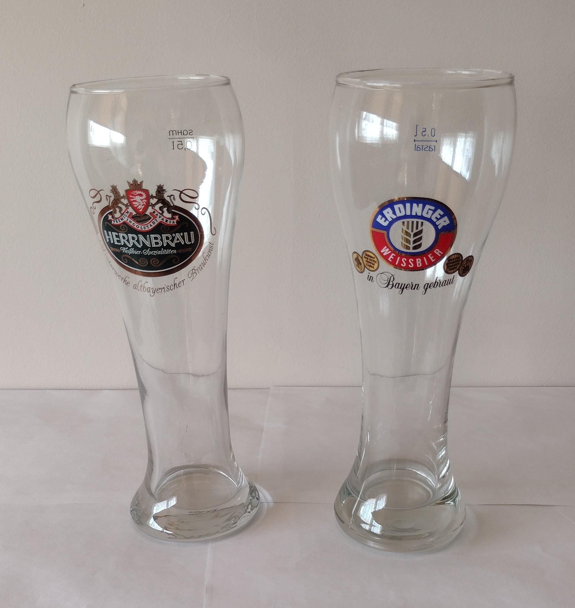 ERDINGER (BRAVARIA) GERMAN PINT BEER GLASS