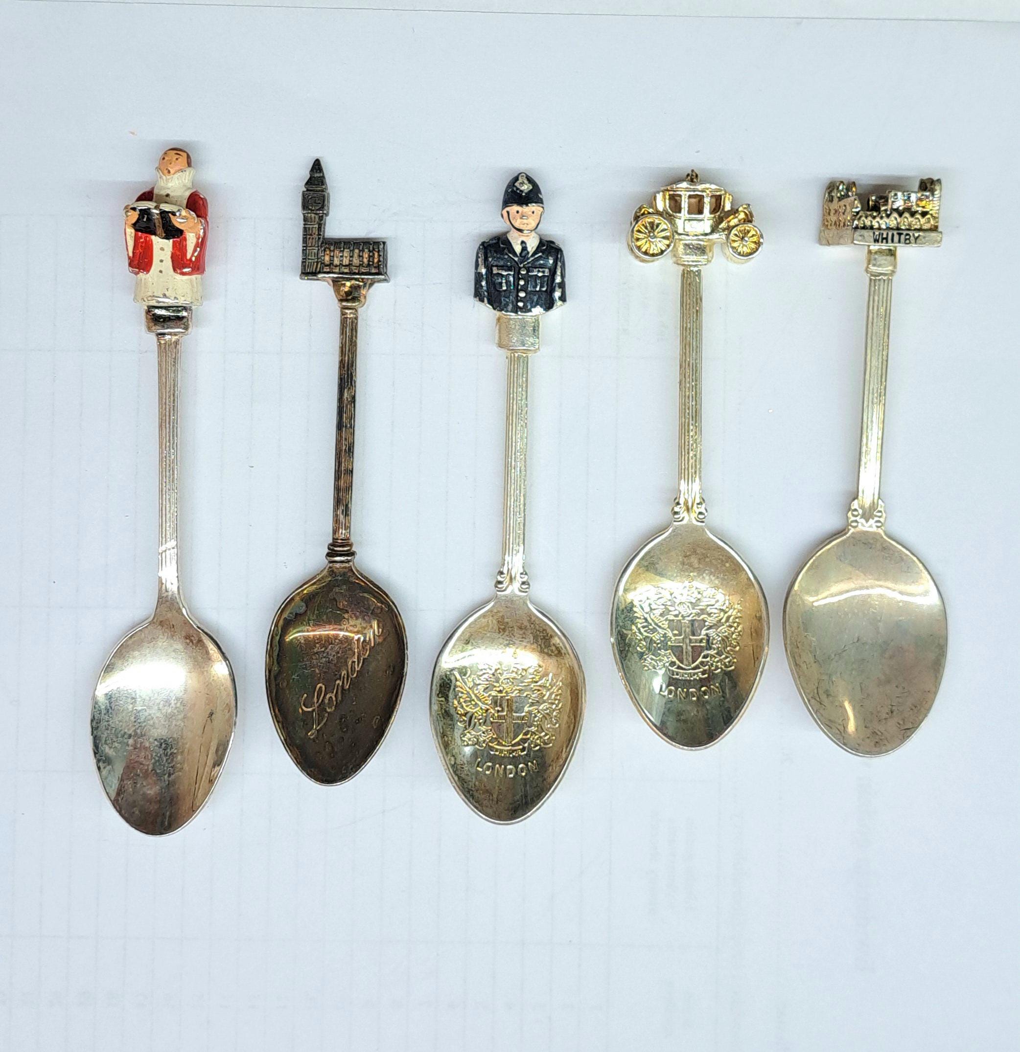 Lot De 2 Petites Cuillères Souvenir D'Iran - Vintage, Occasion, Objet Décoratif